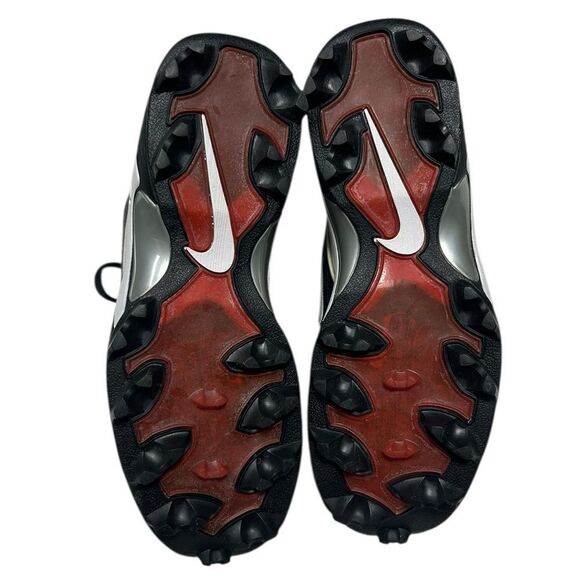 New 2002 Vintage Nike Zoom Air TD Football Cleats Black and White ZM Deadstock - Picture 9 of 13